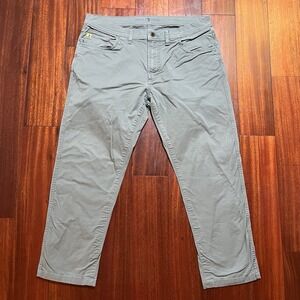 Duck Head Pants Mens 36x26 Shoreline Five-Pocket Gray Preppy Casual Workwear EUC